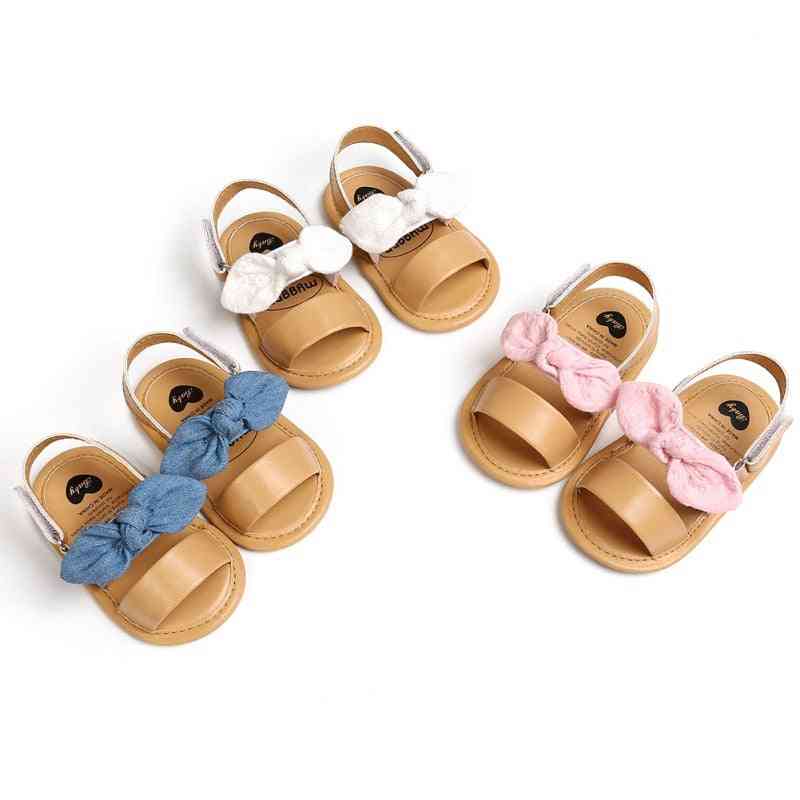Baby Cute Sandals, Pu Leather First Walkers Anti-slip Shoes