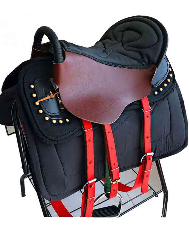 Armrest Pure Leather Saddle Complete Set