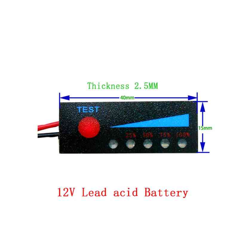 Li-ion lítium akkumulátor kapacitásjelző modul a LED feszültség kijelzéséhez