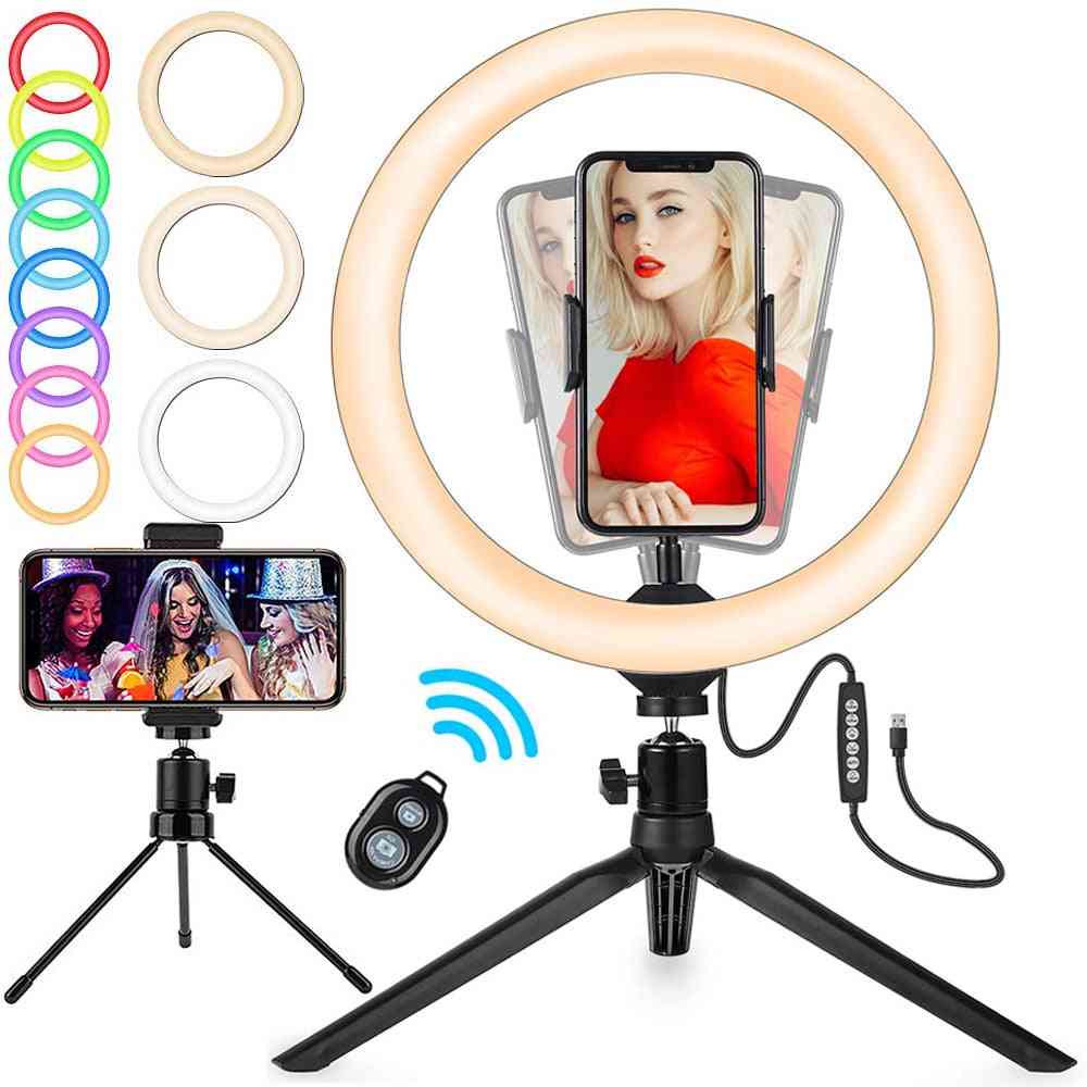 Dimmable Ring Light With Tripod