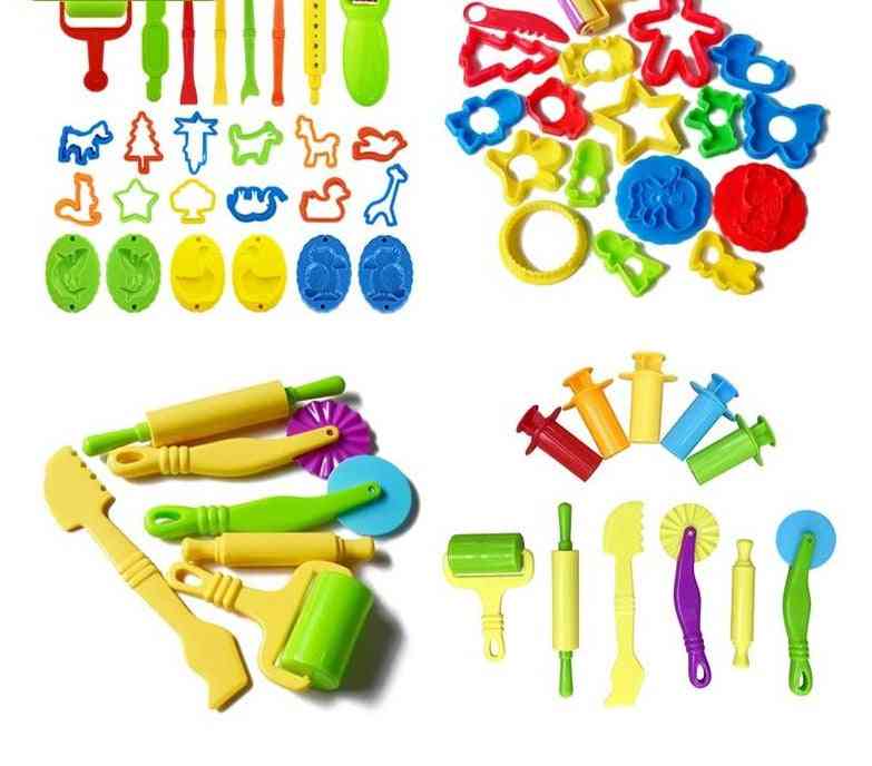 Plasticine Mold Modeling Clay Kit, Slime Plastic Set Cutters Moulds Toy For Kids