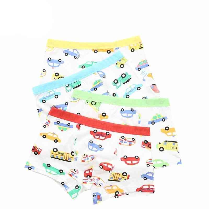 6pc/lot's Cartoon Car Modal Print Underwear Panties