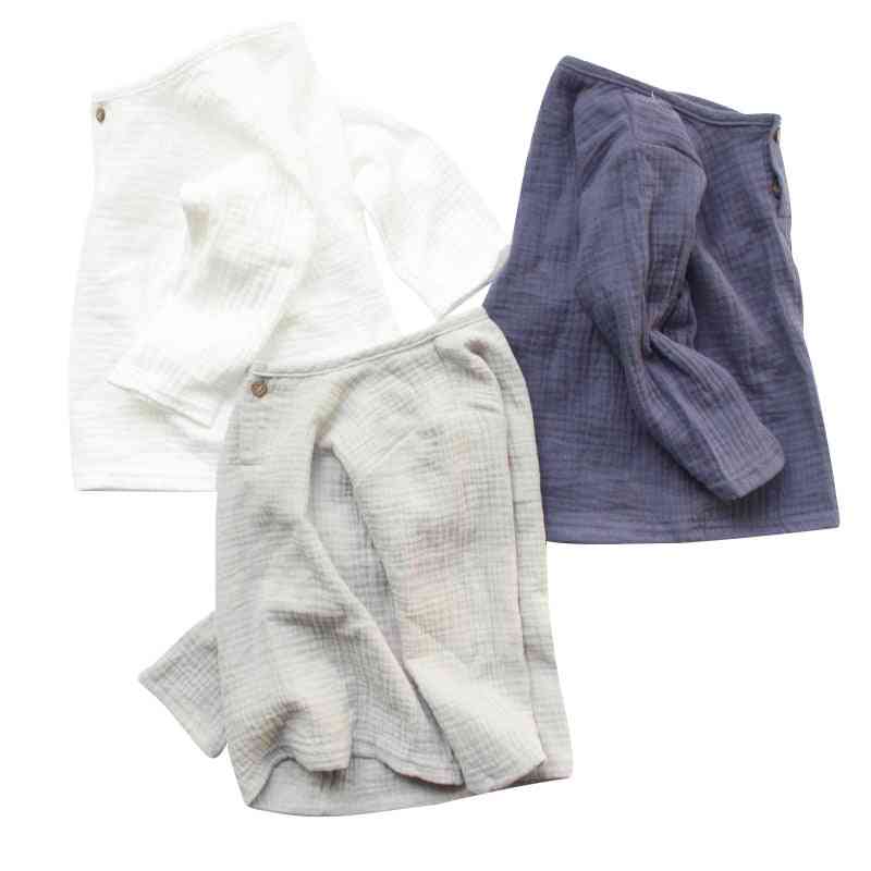 Linen Cotton Baby Boy, Girl Summer T Shirts, Toddler Comfortable Tops, Tee Clothing Kids