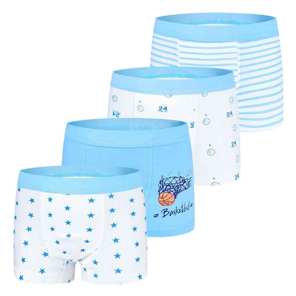Kids Cotton Briefs Panties, Basketball Pattern Underpants