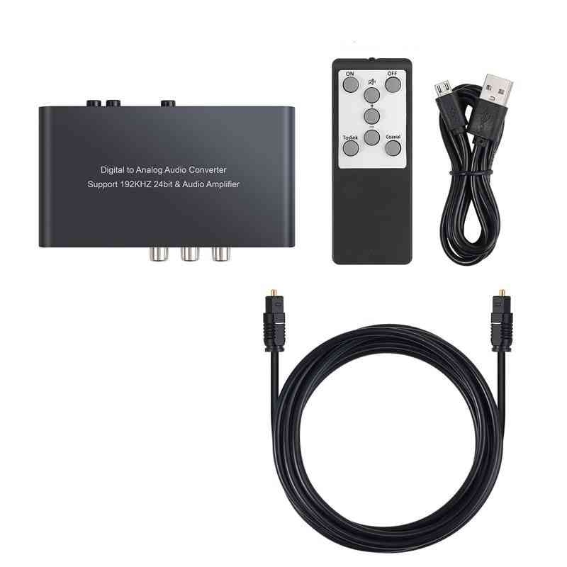 192khz Digital To Analog Converter With Remote Bluetooth-compatible