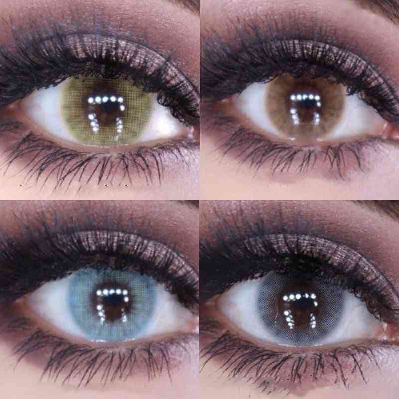 Barvne kontaktne leče- kozmetične oči naravne, barvne leče