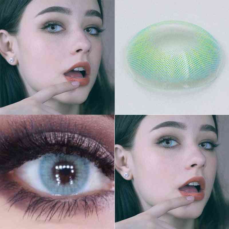 Barevné kontaktní čočky- kosmetické oční přírodní, barevné čočky
