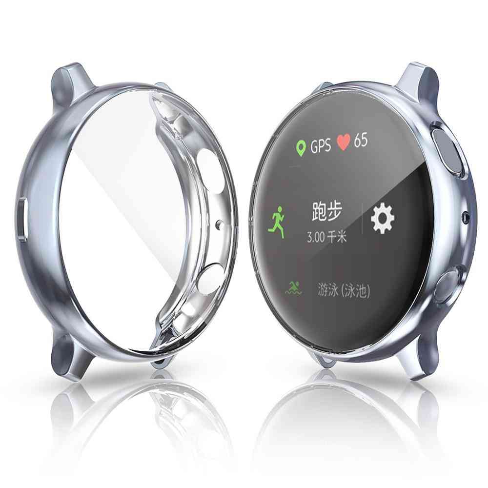 Boîtier de montre en tpu, galvanoplastie active, protecteur d'écran complet, accessoires