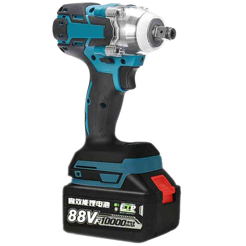Electric Brushless Impact Wrench, Rechargeable, Power Tool, Cordless With Battery