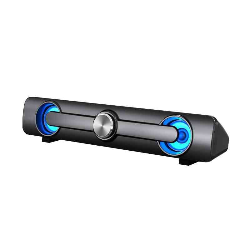 Káblový / bezdrôtový bluetooth priestorový soundbar s LED reproduktormi