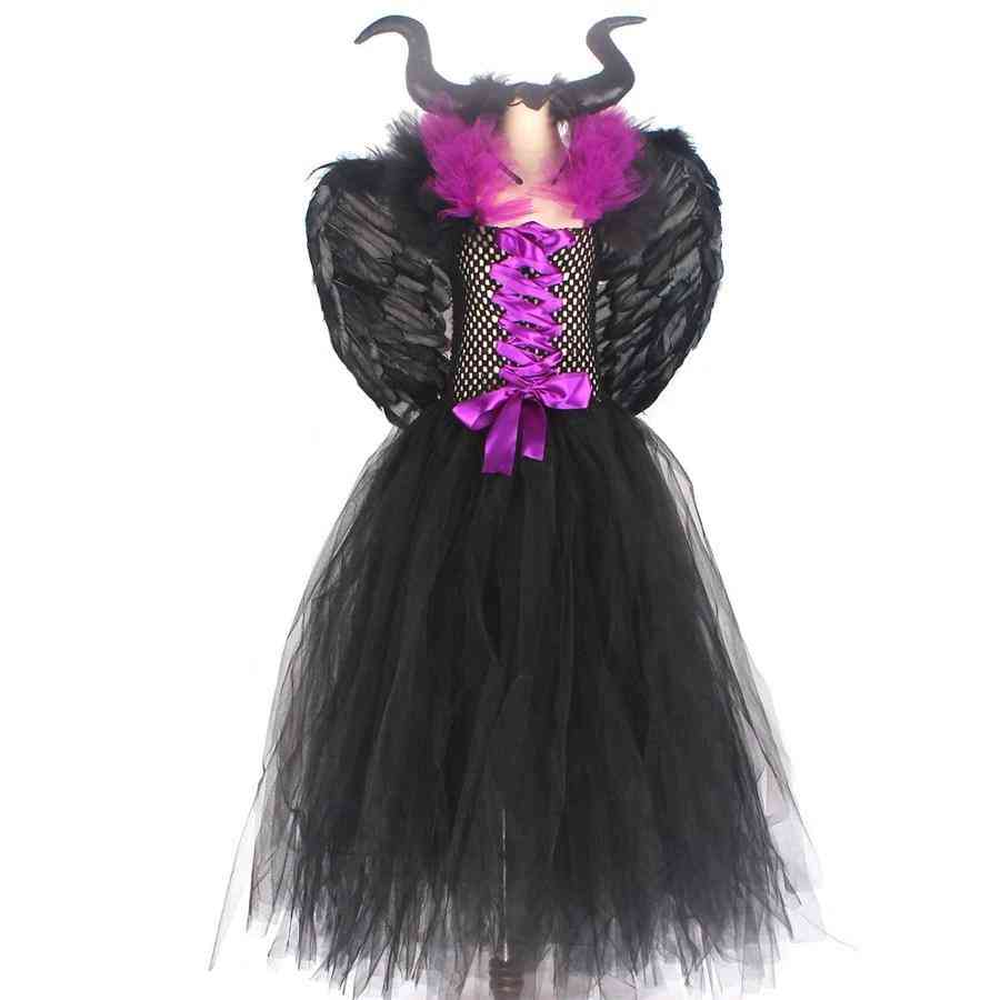 Evil Queen Halloween Fancy Tutu Dress