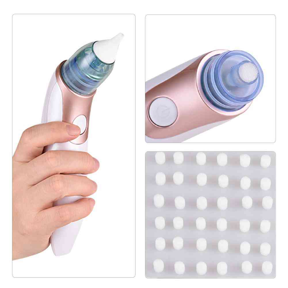 Baby Nasal Aspirator, Cotton Suction, Disposable Filter Cleaner Accessories