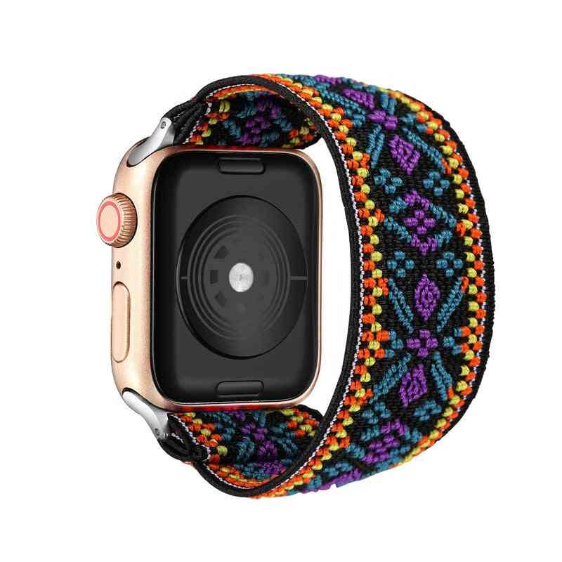 Bohemia elastisk nylon stropp til Apple Watch (sett 1)