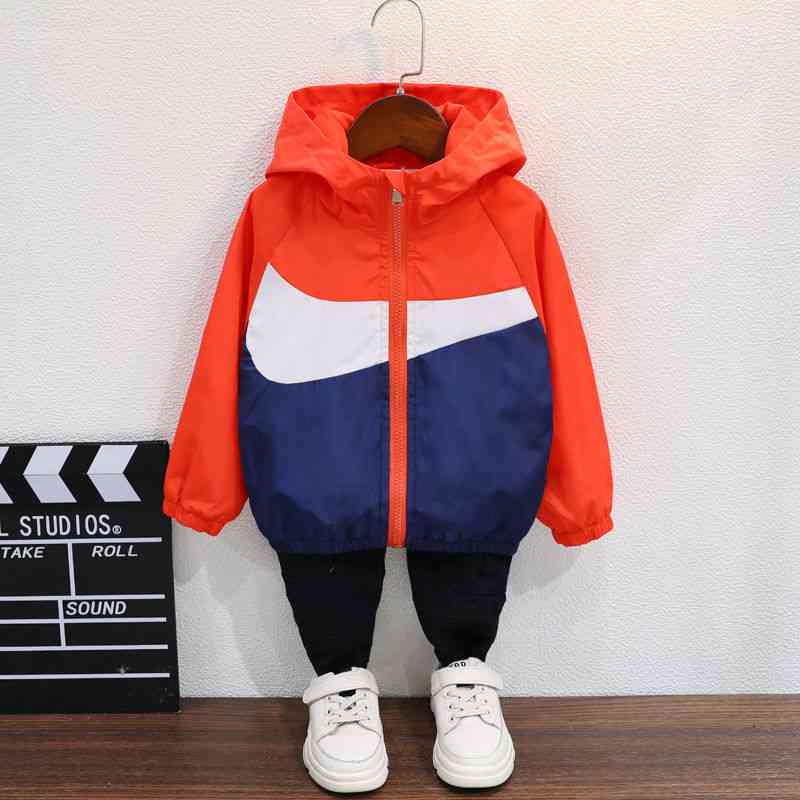 New Autumn Hooded Outerwear Fall Jackets - Kids Trench