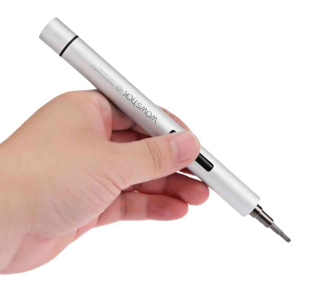 Chargeable- Electric Screw Driver With Led Light Rotation, Precision Instrument