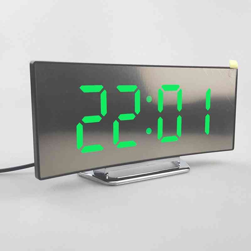 Electronic- Digital Led, Large Display Mirror, Alarm Clock