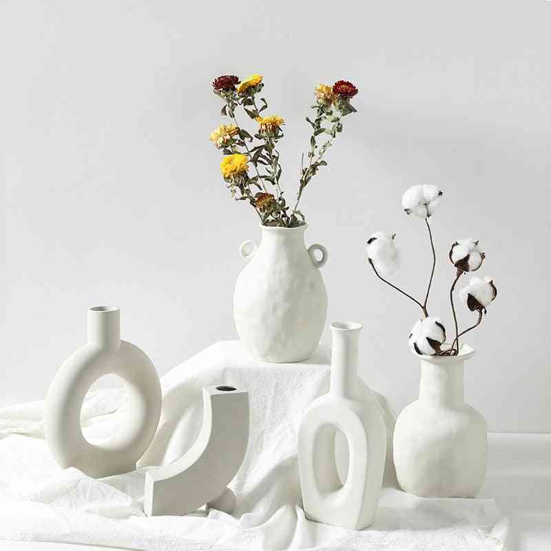 Ceramic Table Flower, Vases Nordic For Home Decoration Accessories