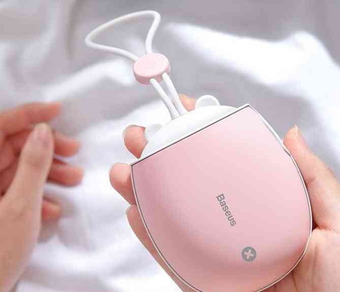 4000mah Double-side Rechargeable, Hand Warmer Heater, Led Electric Power Bank
