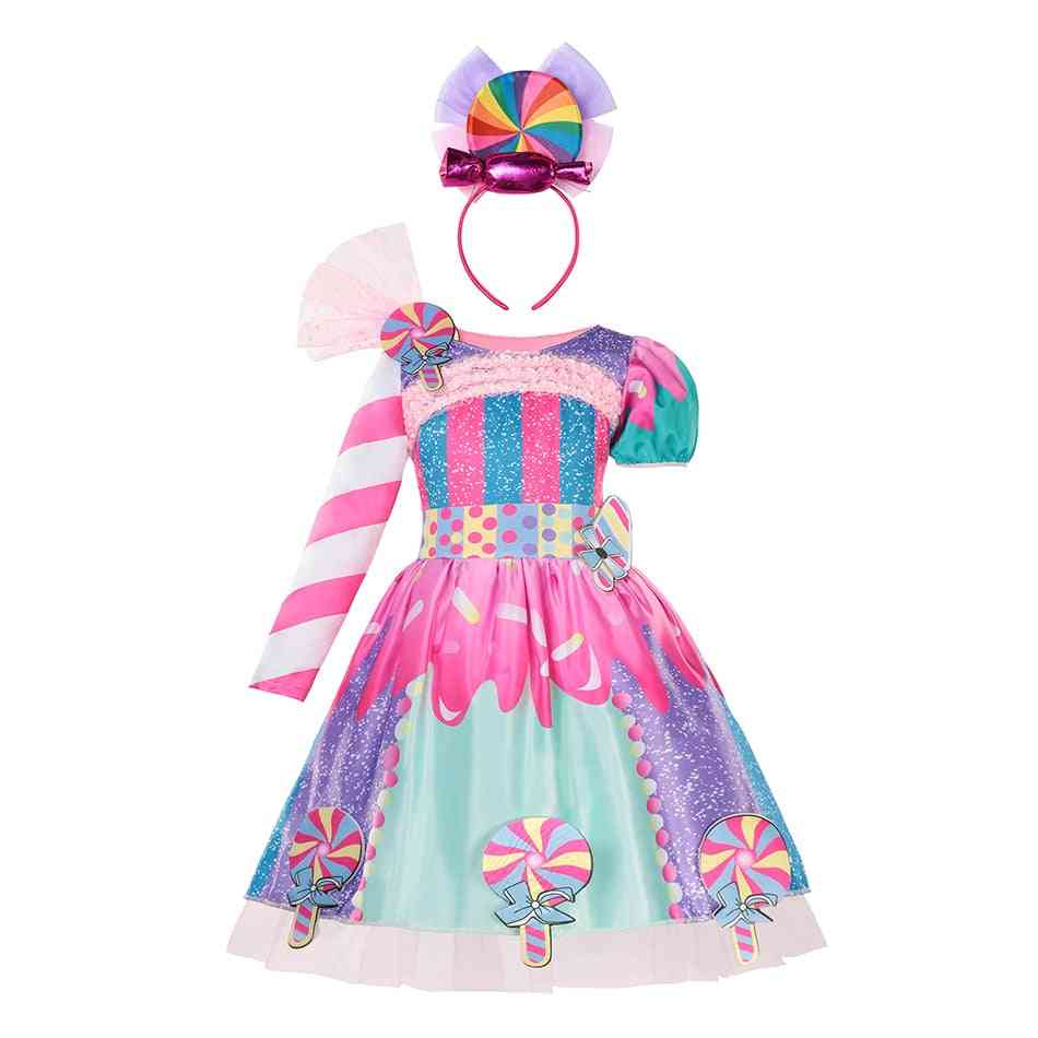 Prinsesse kjole, pige elsa anna kjole kostumer børn fest kjoler