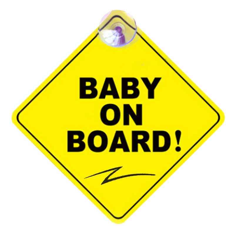Car Baby On Board Warning Safety Sign Sticker