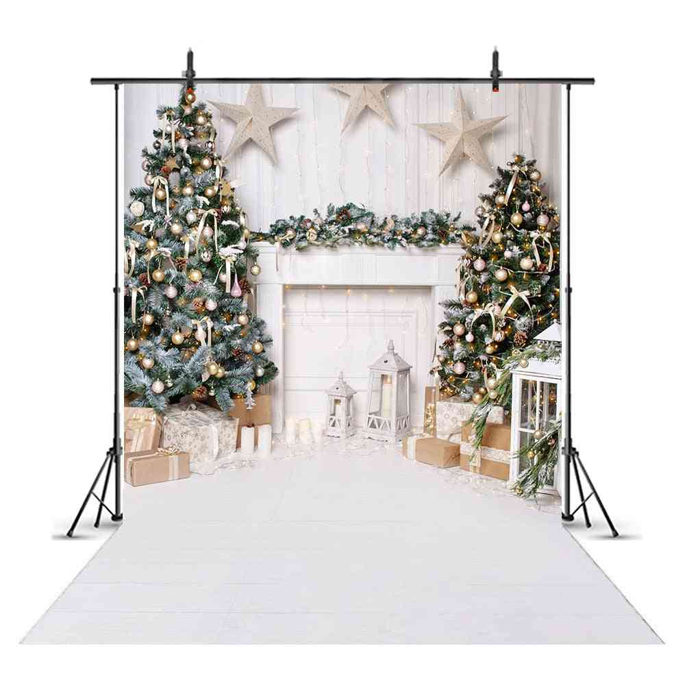 Portrait Backdrop For Photography Snowflake, Photo Christmas Tree ( Set-6)