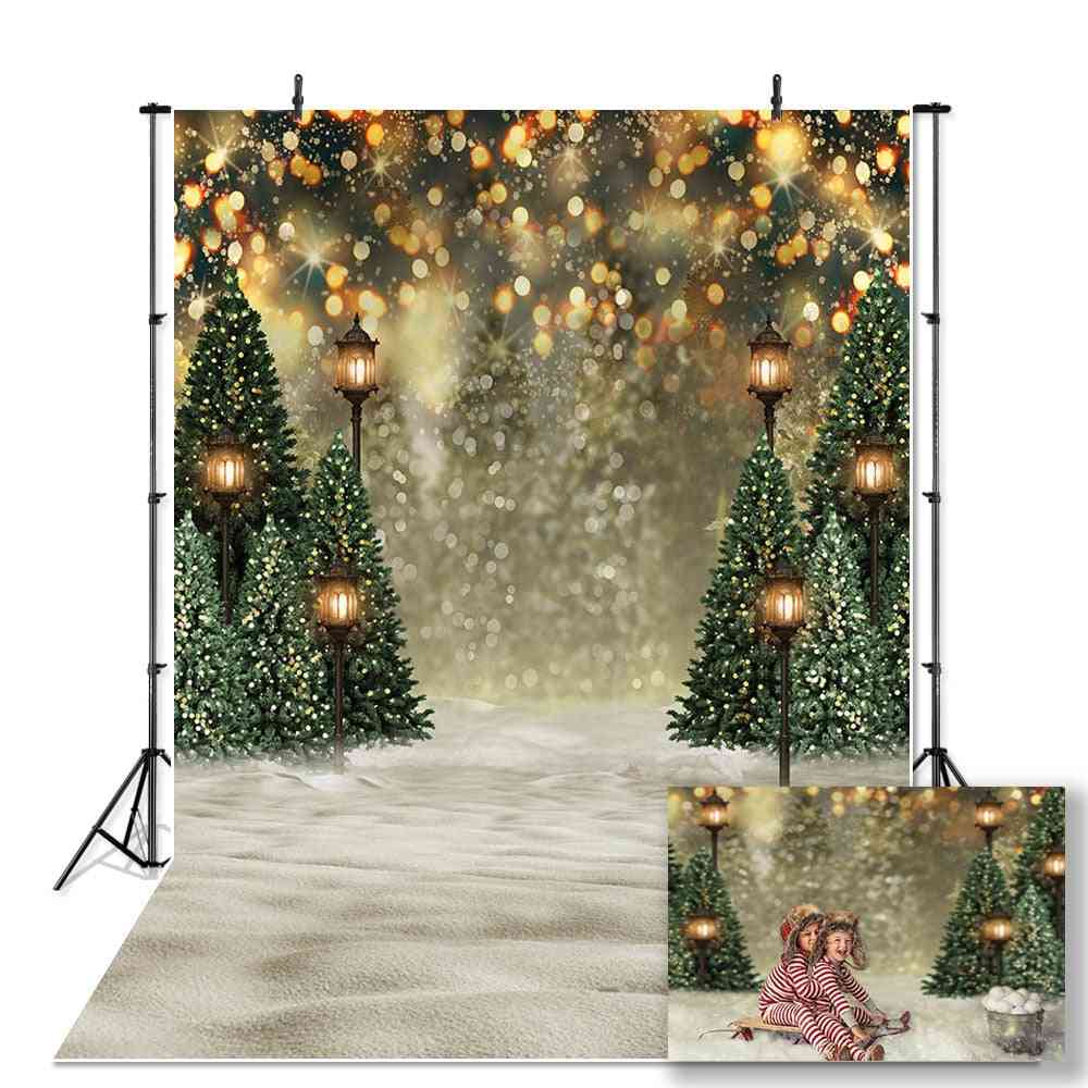 Portrait Backdrop For Photography Snowflake, Photo Christmas Tree ( Set-3)