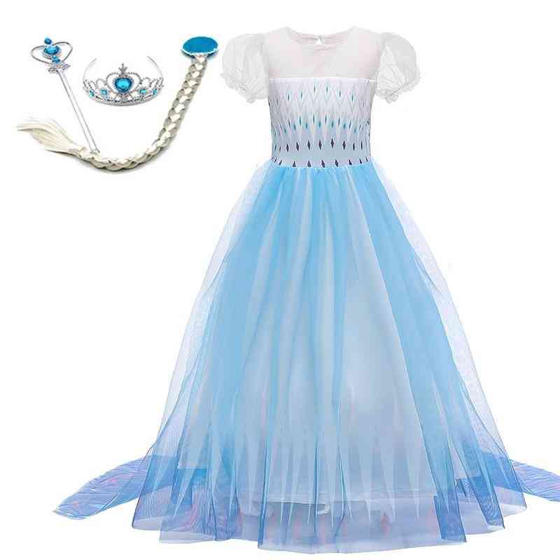 Summer Anna Elsa Princess Dresses For, Women Cosplay Costume ( Set 2)