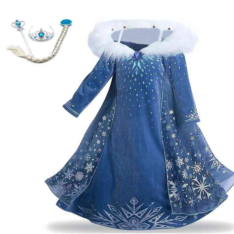 Summer Anna Elsa Princess Dresses For, Women Cosplay Costume ( Set 3)