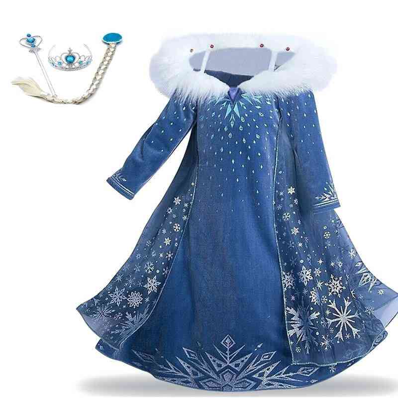 Summer Anna Elsa Princess Dresses For, Women Cosplay Costume ( Set 4)