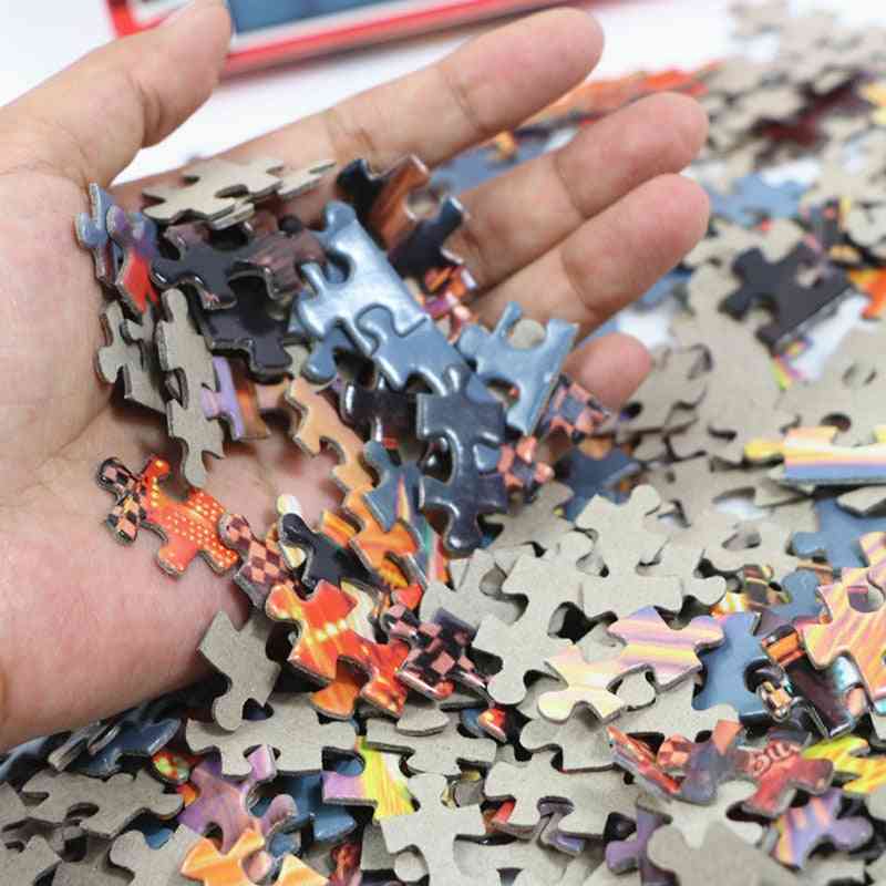 Jigsaw assembling-kuva maisemapulmia, opetuspelejä