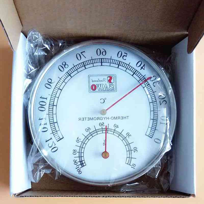 Stainless Steel Case Steam Sauna Room Thermometer