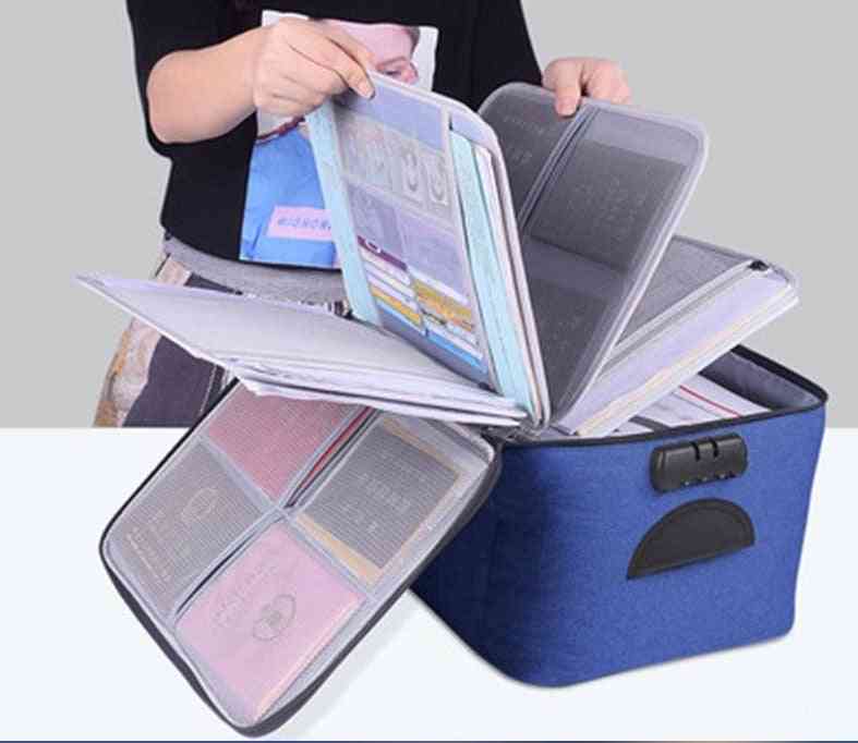 Portable Briefcase Document Organizer Bag