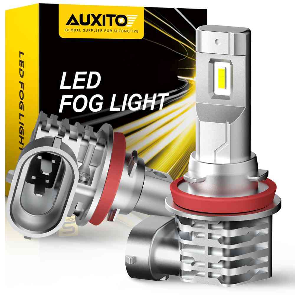 Auxito 2x H11 Led Fog Light Bulbs - Golden Yellow Drl Car Daytime Running Lamp