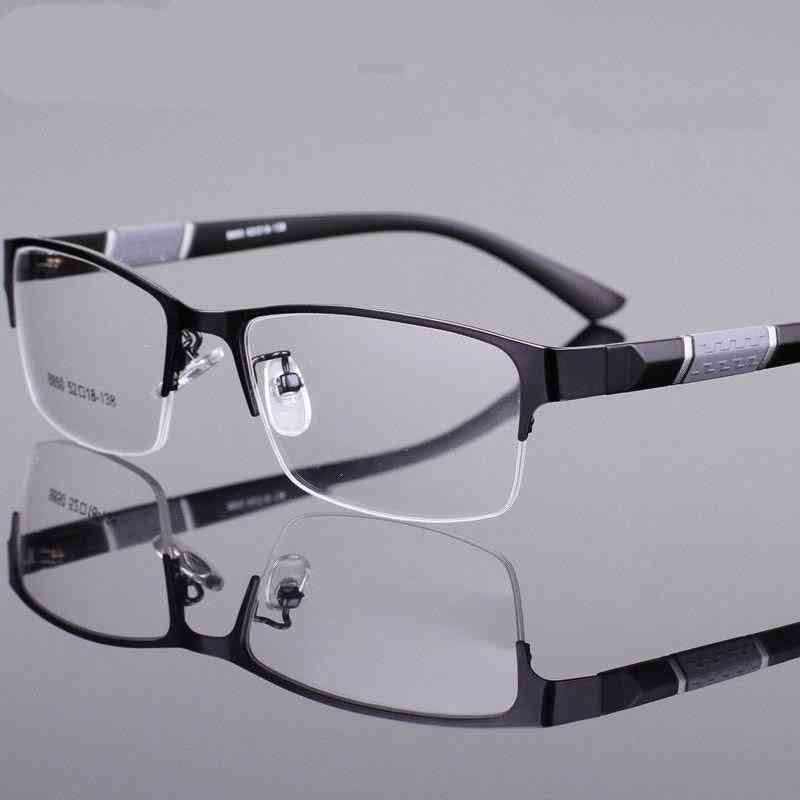 Myopie lunettes hommes rétro métal cadre carré