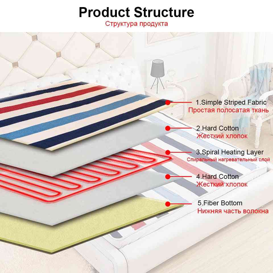 Double Control Electric Small Printed Blanket