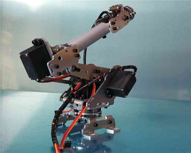 Modello di braccio robot industriale abb, pinza per artigli manipolatore multi-dof, progetto fai da te