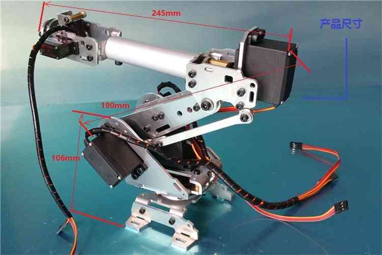 Modèle de bras de robot industriel abb, pince à griffes de manipulateur multi-dof, projet de bricolage