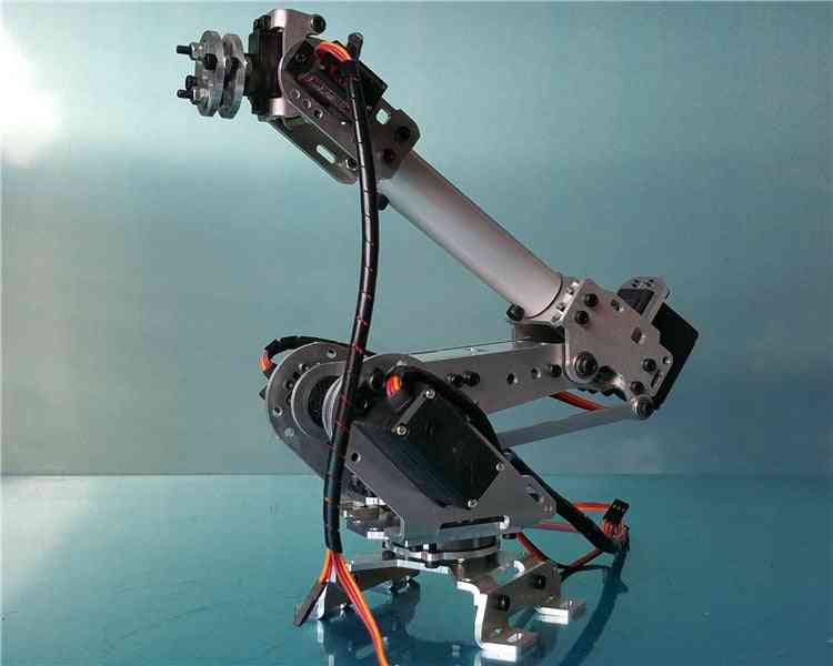 Model průmyslového ramene robota abb, manipulátor s drápy pro manipulaci s více dof, projekt pro kutily