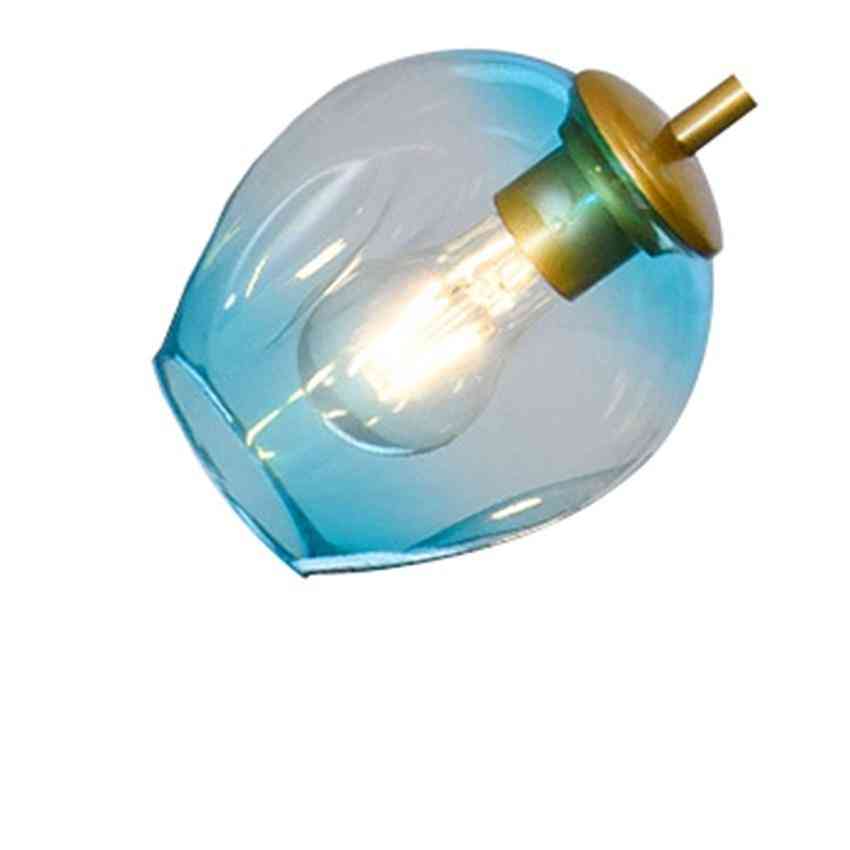 Moderna LED-ljuskronor för vardagsrummet nordisk loftmetall inomhus dekor glasbollar