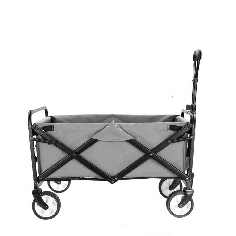 Folding Outdoor Utility Wagon Cart For Garden, Shopping