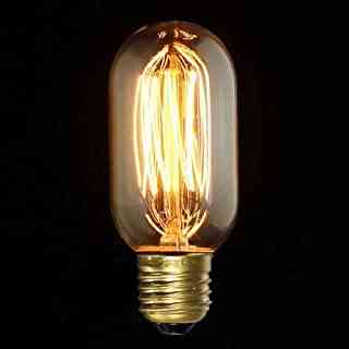 Smoked Light Bulb Lamp 40 Watt Clear Glass E27