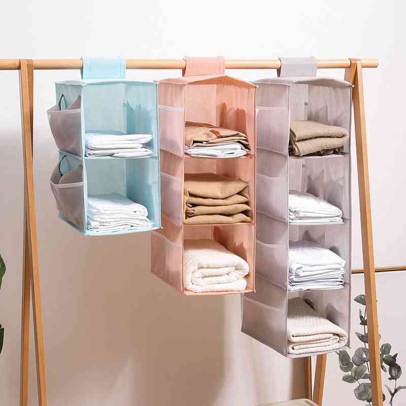 Multi-layer Foldable, Wardrobe Closet, Clothes Inner Hanger, Storage Rack Shelf
