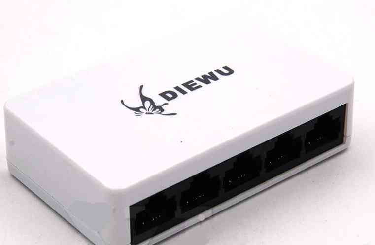 Mini Ethernet rapide 5 ports, réseau lan rj45, concentrateur de commutation