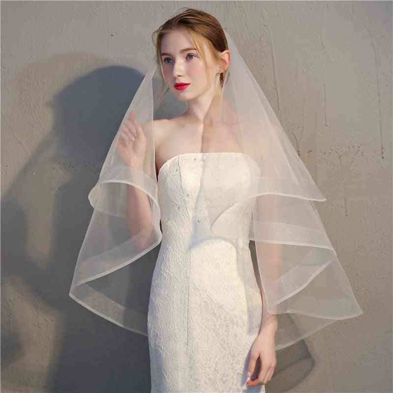 Two Layers Bridal Veils