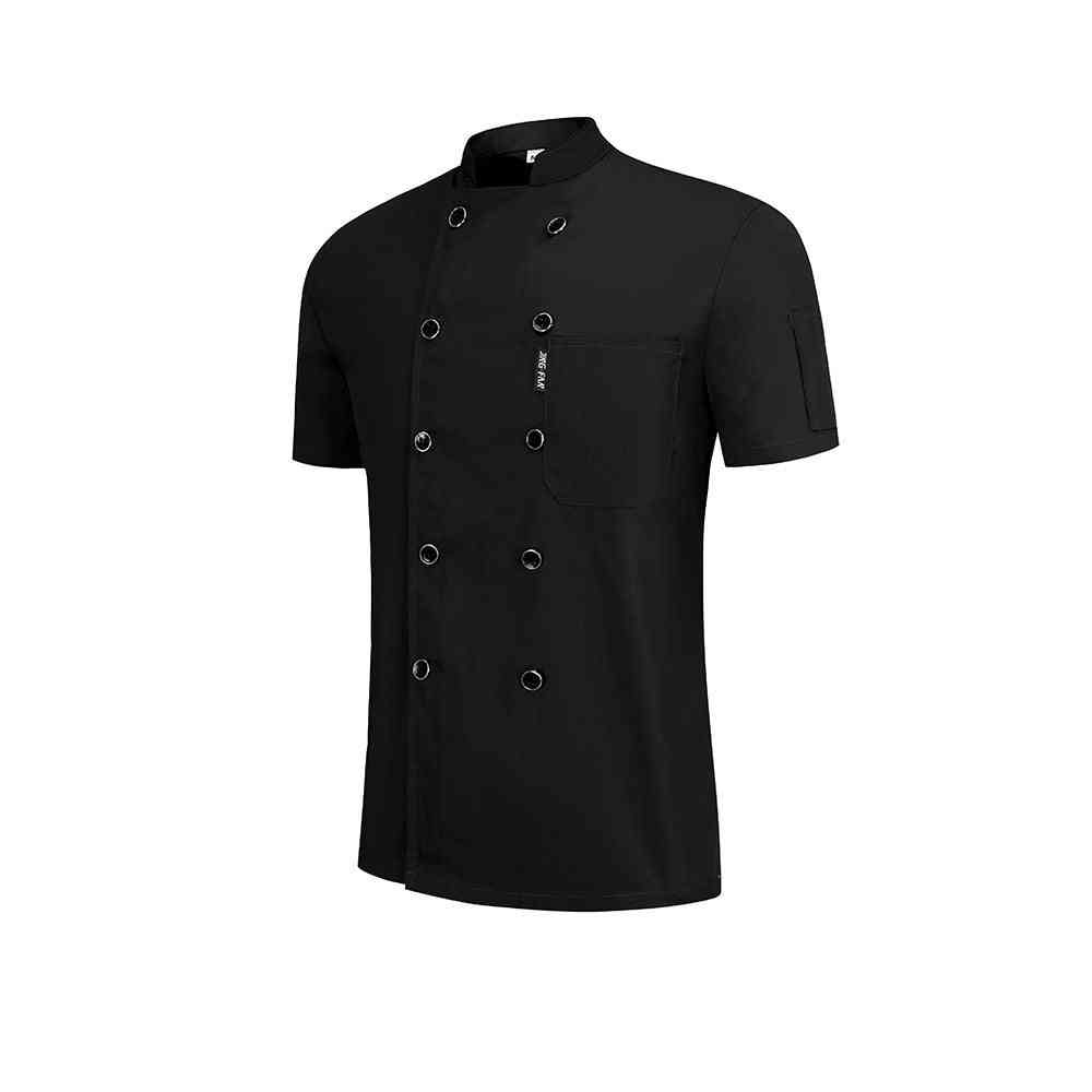 Double-breasted Short-sleeved Chef Uniform
