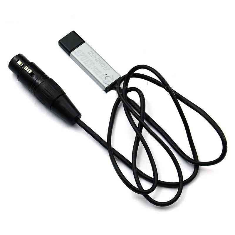 Usb To Dmx 512 Interface Led Computer Pc Stage Lighting Controller Cable