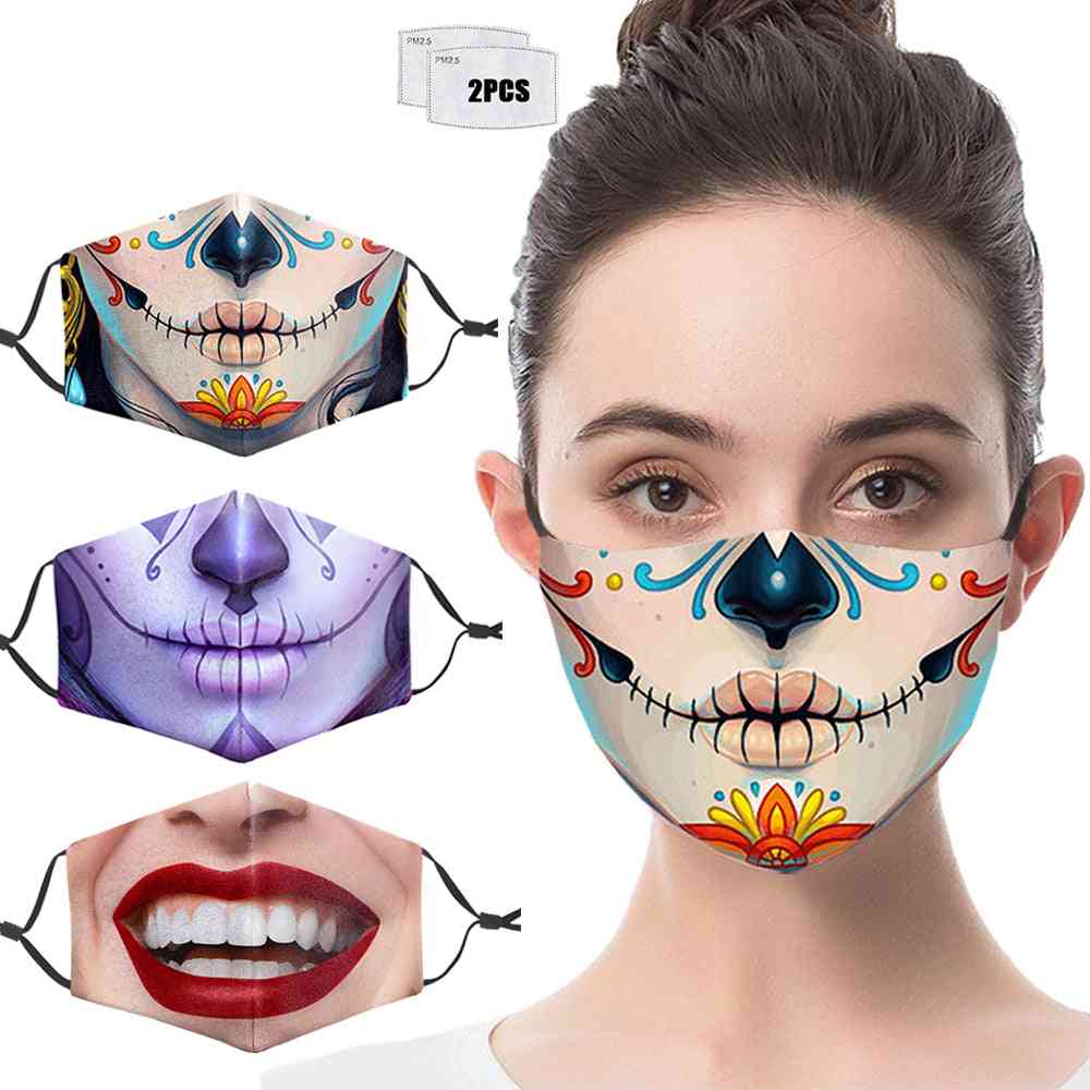 ústna maska, opakovane použiteľná, umývateľná, prachová maska na tvár, odolná voči baktériám