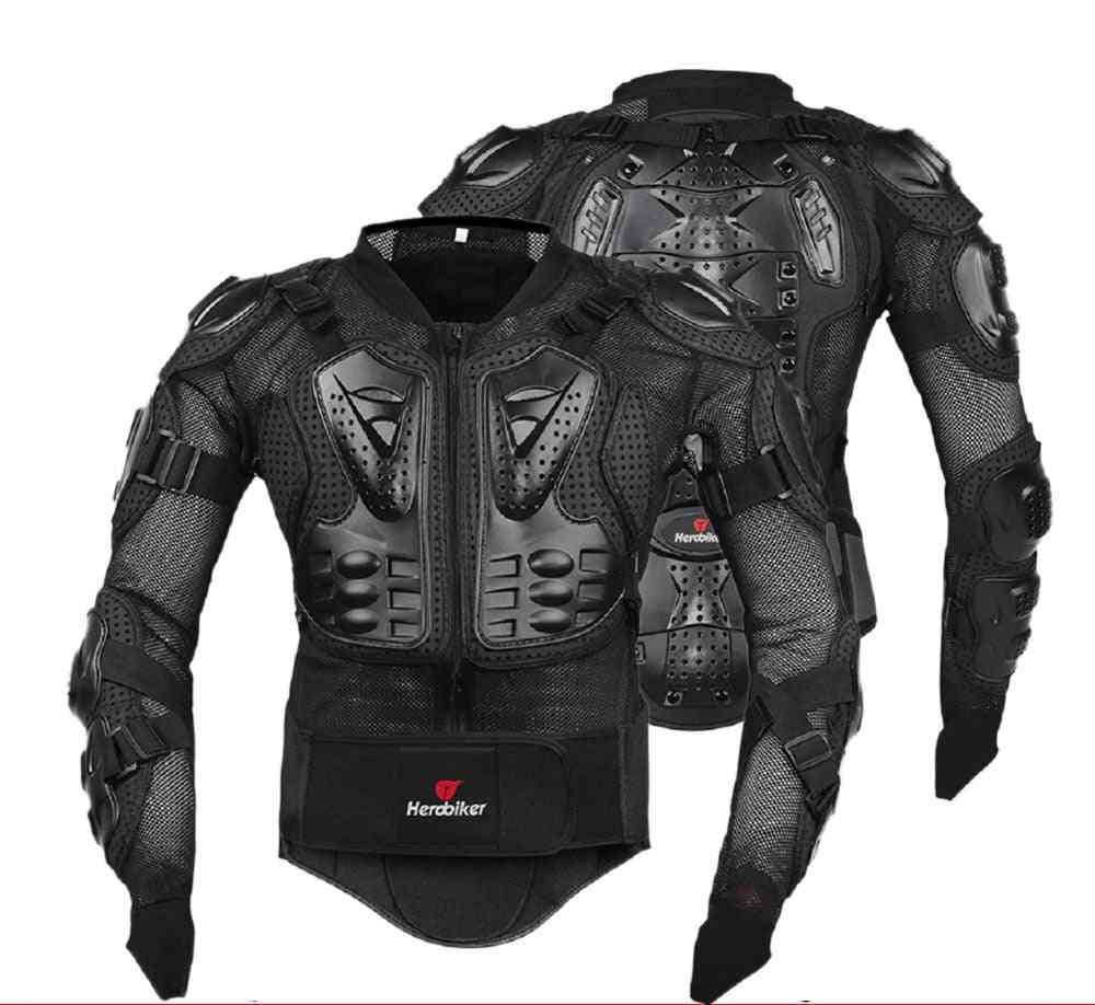 Motorcycle Jacket, Men Full Body Armor, Motocross Racing, Riding Motorbike Protection