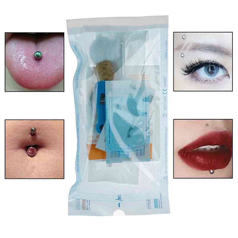 For Tongue Nipple Belly Navel Septum Ring Labret Captive Bead Jewelry Tool Machine Kit