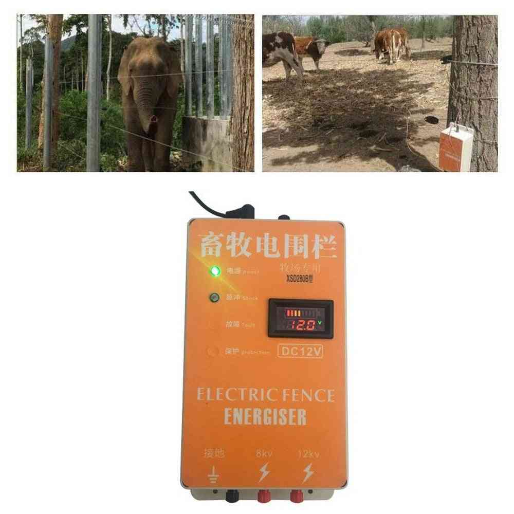 Solar Electric Fence Alarm Energizer Charger Controller